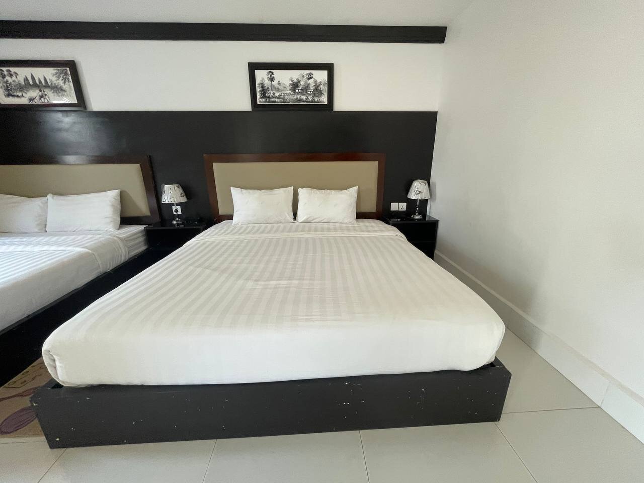Bedroom in the Two-Storey apartment, Bungalow 1955, Siem Reap